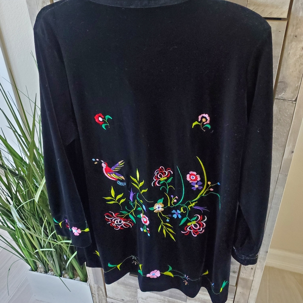 ***SUSAN GRAVER VELVET JACKET*** - Picture 2 of 3